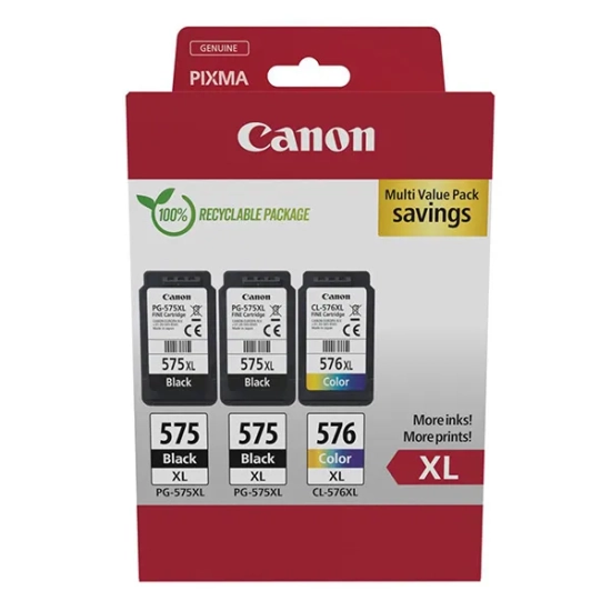Oryginalny tusz Canon PG-575XL/CL-576XL 2*400/1* 5437C004, 300 stron
