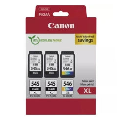 Oryginalny tusz Canon PG-545XL/CL-546XL 2x + 8286B013, czarny i kolorowy