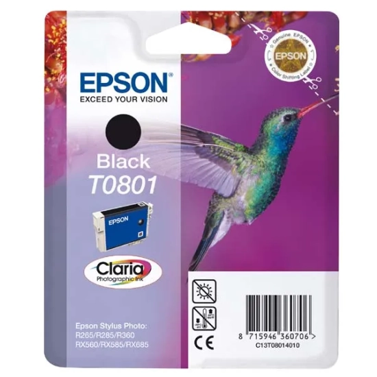Oryginalny tusz Epson 7 C13T08014011, czarny, 7,4 ml