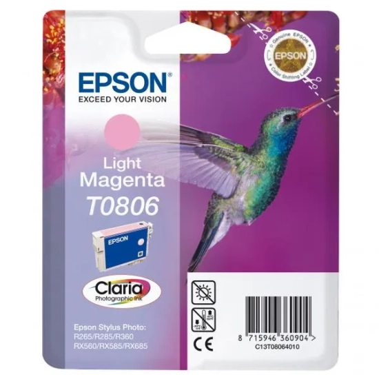 Oryginalny tusz Epson light C13T08064011, magenta