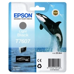Oryginalny tusz Epson T7607 light C13T76074010, czarny, 25,9 ml