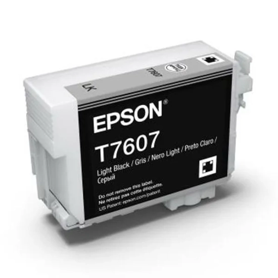 Oryginalny tusz Epson T7607 light C13T76074010, czarny, 25,9 ml