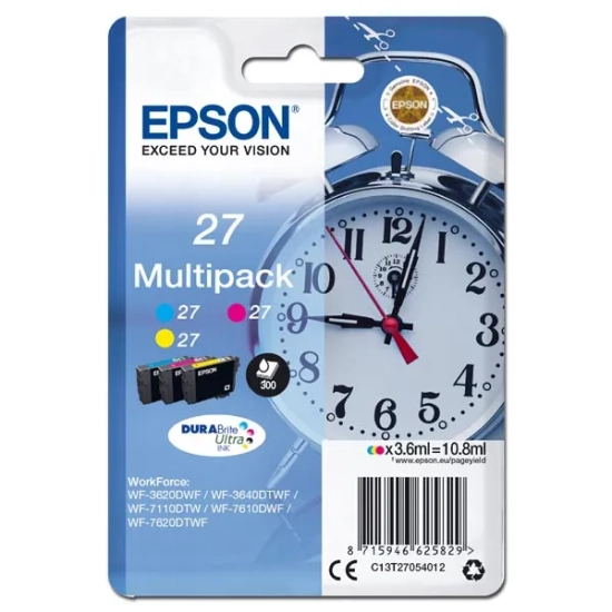 Oryginalny tusz Epson 13T27054012 27 C13T27054012, kolorowy, 6 ml