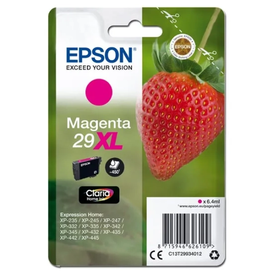 Oryginalny tusz Epson T29XL 6 C13T29934012, magenta, 6,4 ml