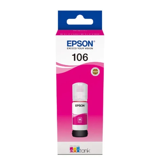 Oryginalny tusz Epson 106 C13T00R340, magenta, 70 ml
