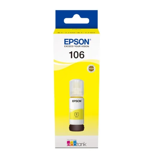 Oryginalny tusz Epson 106 C13T00R440, żółty, 70 ml
