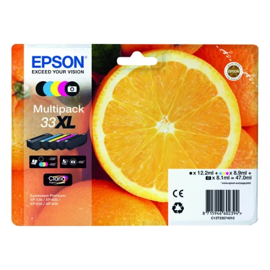 Oryginalny tusz Epson T33XL 12 C13T33574011, 8,1 ml