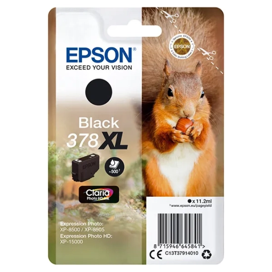 Oryginalny tusz Epson 378XL 11 C13T37914010, czarny, 11,2 ml