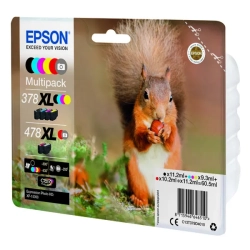 Oryginalny tusz Epson 378XL+478XL C13T379D4010, 2 ml