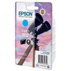 Oryginalny tusz Epson 502 T02V240 C13T02V24010, cyjan, 3,3 ml, 165 stron