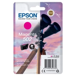 Oryginalny tusz Epson 502 T02V340 C13T02V34010, magenta, 3,3 ml, 165 stron