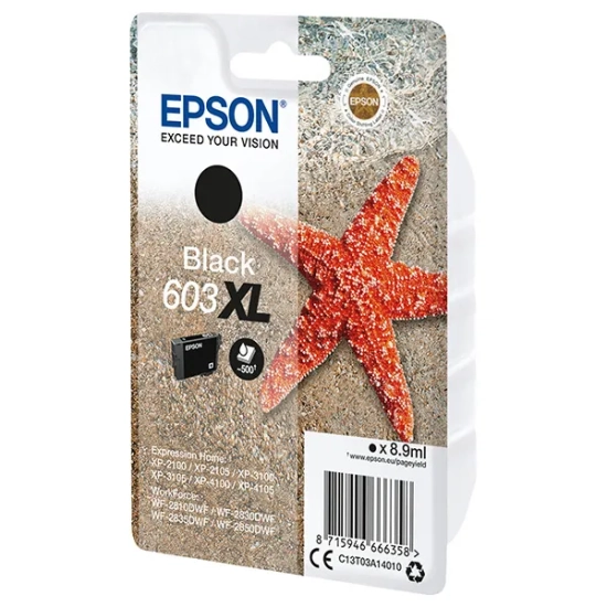 Oryginalny tusz Epson 603XL C13T03A14010, czarny, 8,9 ml