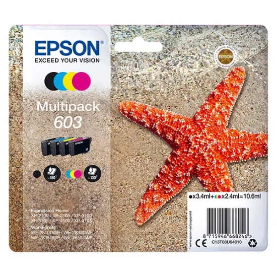 Oryginalny tusz Epson 603 C13T03U64010, 4 ml