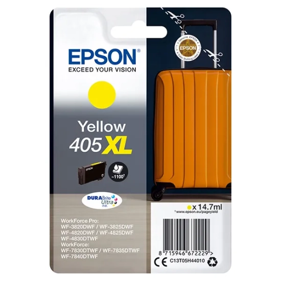 Oryginalny tusz Epson 405XL C13T05H44010, żółty, 7 ml