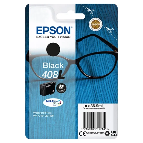 Oryginalny tusz Epson T09K140 408L C13T09K14010, czarny, 36,9 ml