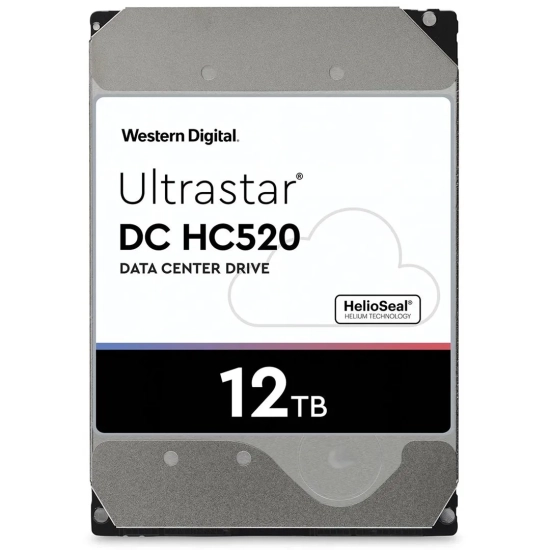Wewnętrzny dysk HDD Western Digital Ultrastar DC HC520 12 TB, model HUH721212ALE604.