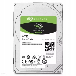 Wewnętrzny dysk HDD Seagate BarraCuda 4 TB, model ST4000LM024, format 2,5".