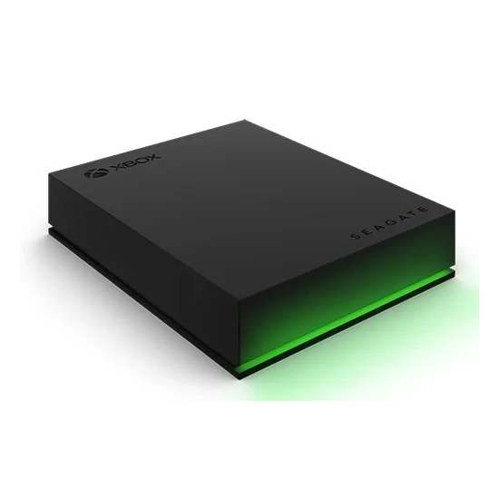 Dysk HDD Seagate Game Drive for Xbox 5 TB; widoczny dokładny wariant produktu w kolorze Czarny / zielony.