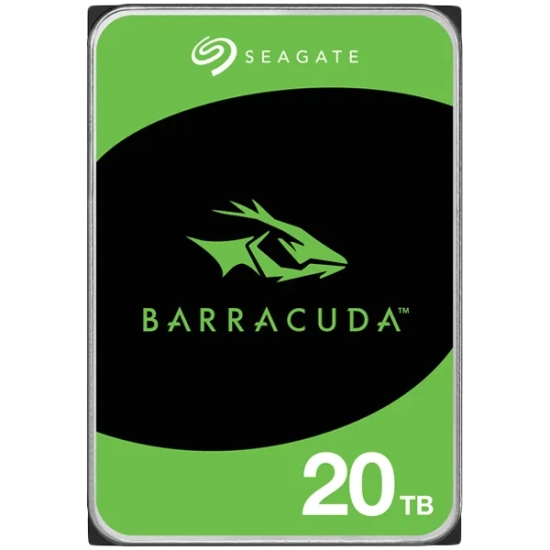 Wewnętrzny dysk HDD Seagate BarraCuda 20 TB, model ST20000DM001, format 3,5".