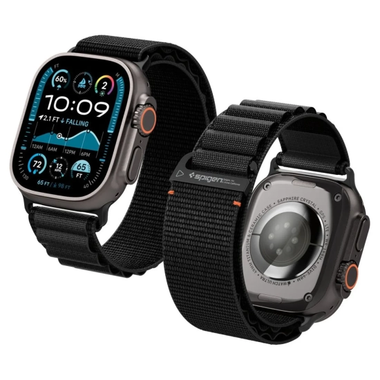 SPIGEN Pasek na zegarek Apple Watch 44 / 45 / 46 / 49 mm - czarny