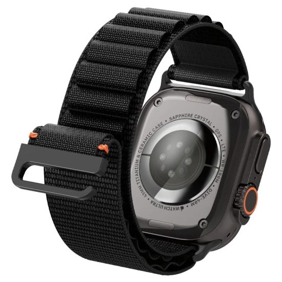SPIGEN Pasek na zegarek Apple Watch 44 / 45 / 46 / 49 mm - czarny
