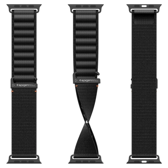 SPIGEN Pasek na zegarek Apple Watch 44 / 45 / 46 / 49 mm - czarny