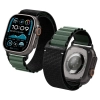 Pasek na zegarek Apple Watch 44 / 45 / 46 / 49 mm - czarno-zielony