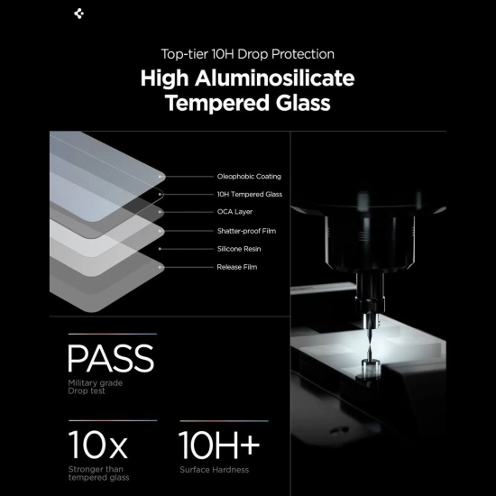 SPIGEN Szkło hartowane na Samsung Galaxy S26 z aplikatorem Glas.Tr Ez Fit