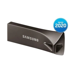 Samsung BAR Plus 64 GB MUF-64BE4/APC – metalowy pendrive USB-A w kolorze Titanium Gray.