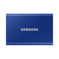 Niebieski zewnętrzny dysk Samsung Portable SSD T7 1 TB, model MU-PC1T0H/WW. Niebieski zewnętrzny dysk Samsung Portable SSD T7 1 TB, model MU-PC1T0H/WW.