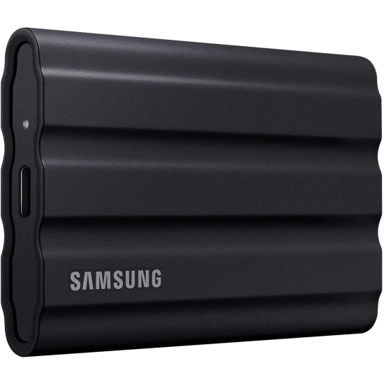 Przenośny dysk SSD Samsung T7 Shield 4 TB, model MU-PE4T0S/EU, kolor czarny.