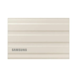 Zewnętrzny dysk SSD Samsung Portable SSD T7 Shield 1 TB w kolorze beżowy, wariant MU-PE1T0K/EU.