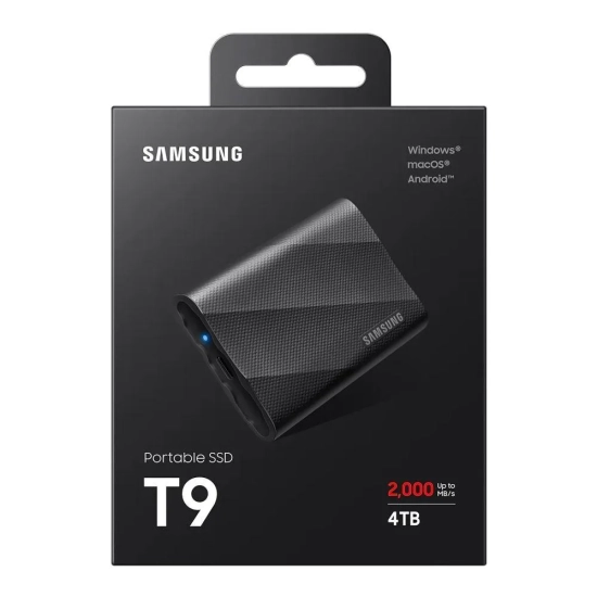Samsung Dysk zewnętrzny SSD T9 4 TB MU-PG4T0B/EU