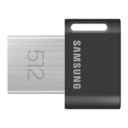 Pendrive Samsung FIT Plus 512 GB (MUF-512AB/APC), niskoprofilowe stałe złącze.