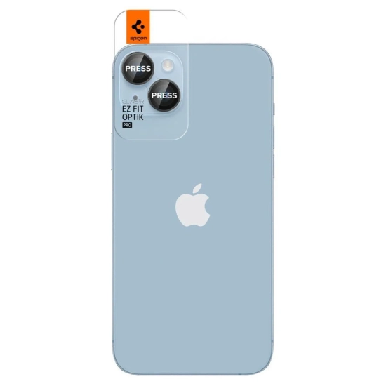 SPIGEN Osłona aparatu na iPhone 14 / Plus / 15 / Plus czarna - 2 szt.
