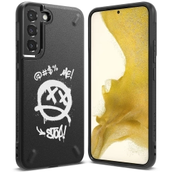 Ringke Wytrzymałe etui pokrowiec Galaxy S22+ Onyx Design Graffiti czarny