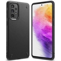 Ringke Wytrzymałe i elastyczne etui pokrowiec Galaxy A73 Onyx czarny