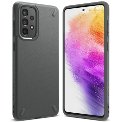 Ringke Wytrzymałe i elastyczne etui pokrowiec Galaxy A73 Onyx szary