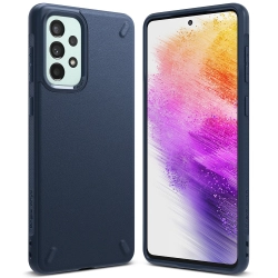 Ringke Wytrzymałe i elastyczne etui pokrowiec Galaxy A73 Onyx granatowy