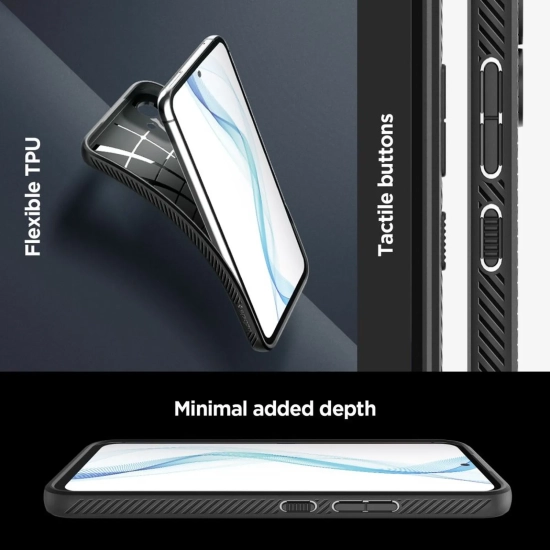 SPIGEN Etui pokrowiec na Samsung Galaxy A54 5G Liquid Air - czarny mat