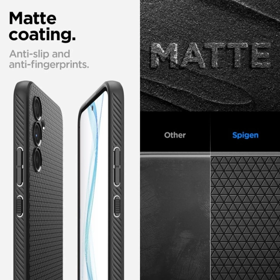 SPIGEN Etui pokrowiec na Samsung Galaxy A54 5G Liquid Air - czarny mat