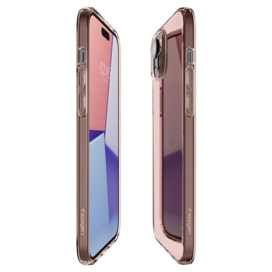 SPIGEN Etui pokrowiec na iPhone 15 Plus Crystal Flex - różowo przezroczysty