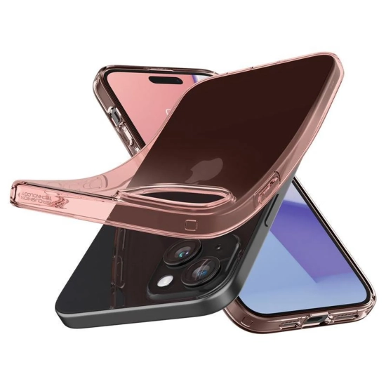 SPIGEN Etui pokrowiec na iPhone 15 Plus Crystal Flex - różowo przezroczysty