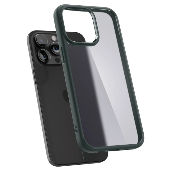 SPIGEN Etui Ultra Hybrid na iPhone 15 Pro Max ciemnozielone