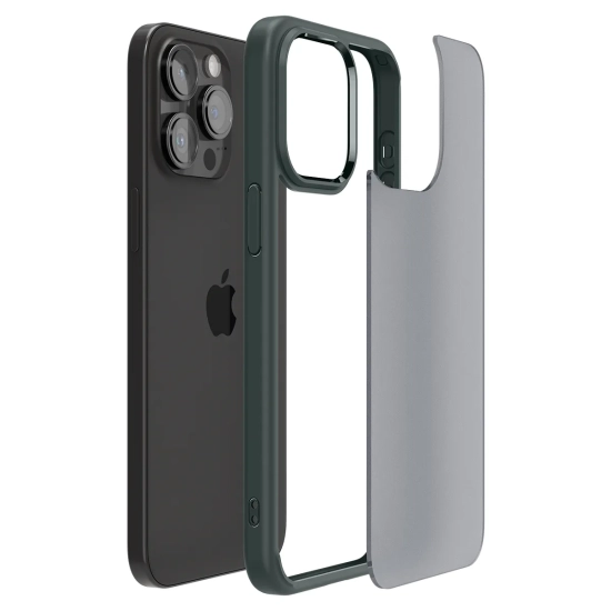 SPIGEN Etui Ultra Hybrid na iPhone 15 Pro Max ciemnozielone