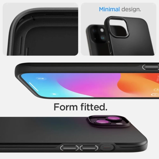SPIGEN Etui ochronne do iPhone 15 Plus Thin Fit czarne