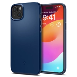SPIGEN Etui ochronne do iPhone 15 Plus Thin Fit niebieskie