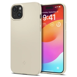 SPIGEN Etui ochronne do iPhone 15 Plus Thin Fit beżowe