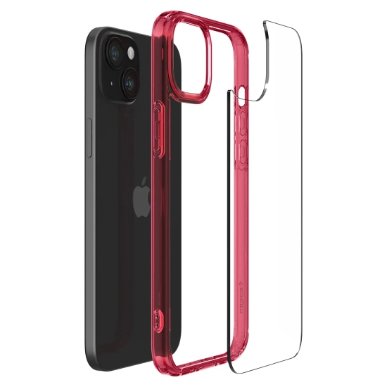 SPIGEN Etui Ultra Hybrid na iPhone 15 Plus czerwone