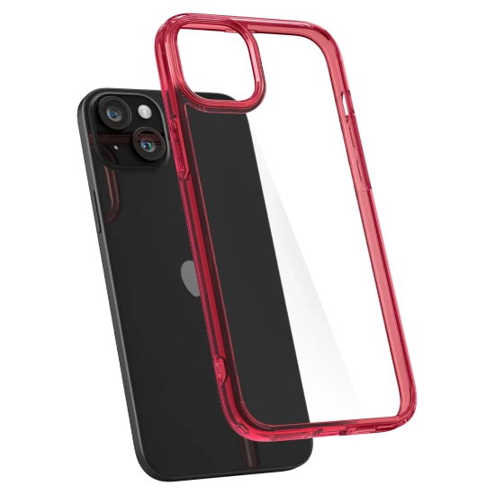SPIGEN Etui Ultra Hybrid na iPhone 15 Plus czerwone